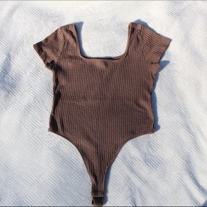 Brown bodysuit